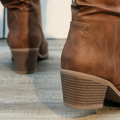 Myrtle - Slouch Heeled Boots