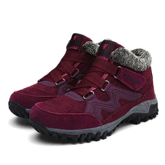 Eloise - Fur Lined Hiking Sneakers — Pink