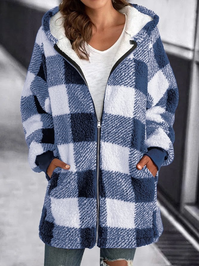Grace - Buffalo Check Fleece Jacket