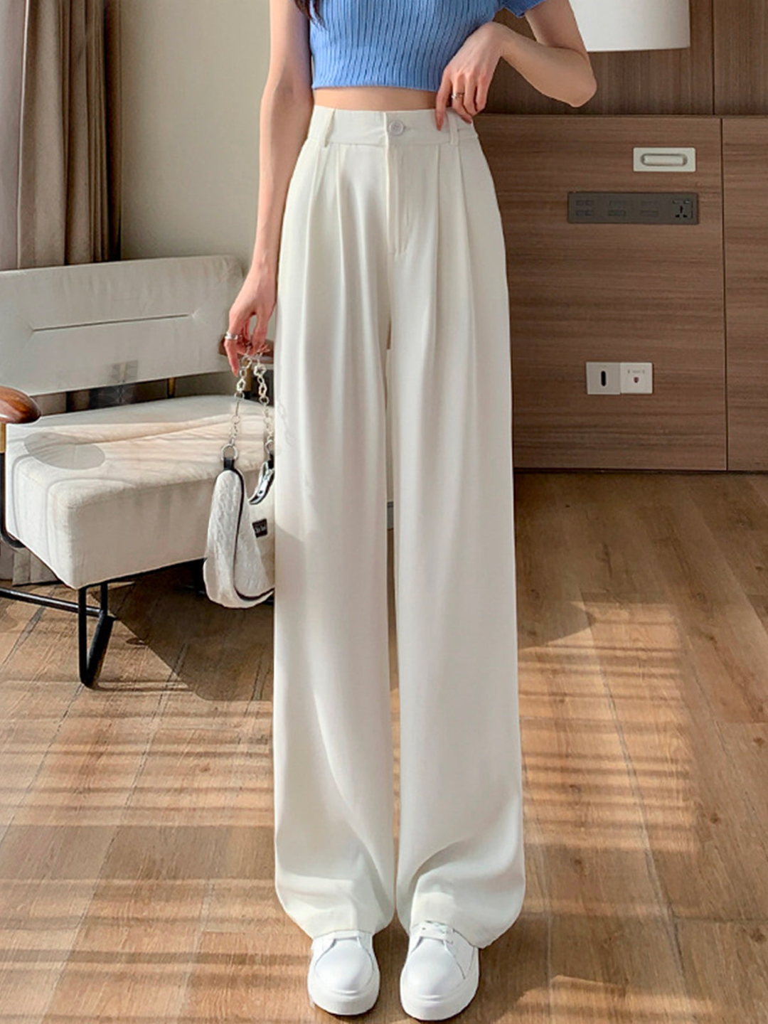 Genevieve - Straight Wide Leg Trousers