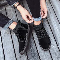 Maureen - Suede Lace up Ankle Shoes