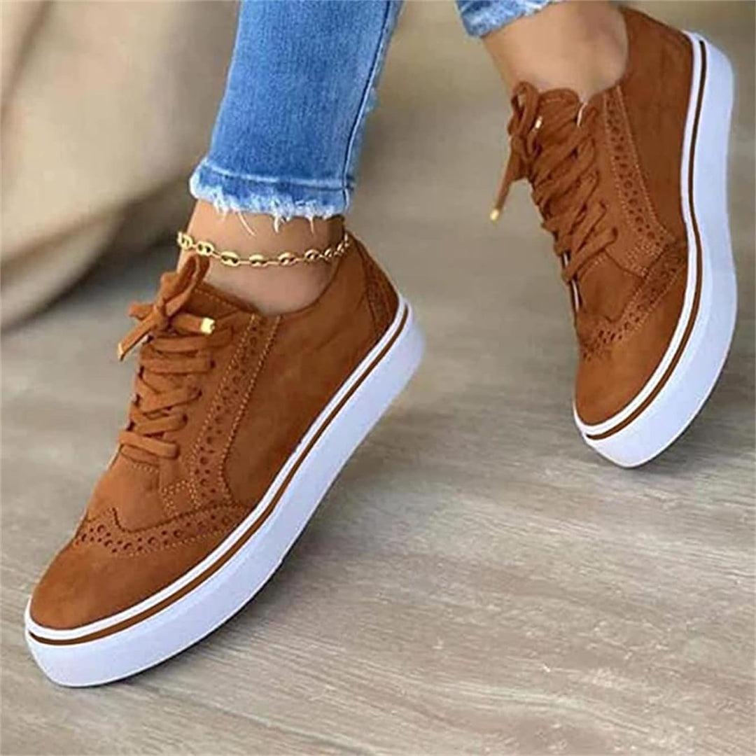 Catherine - Brogue Lace up Trainers