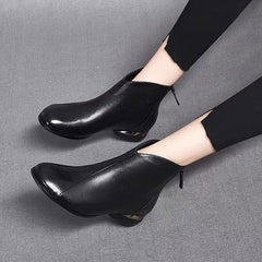 Felicity - Leather Chelsea Ankle Boots