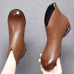 Felicity - Leather Chelsea Ankle Boots — Bruin