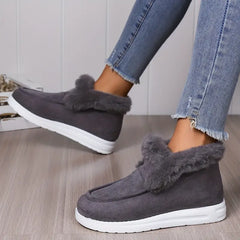 Billie - Suede Slip on Fur Boots