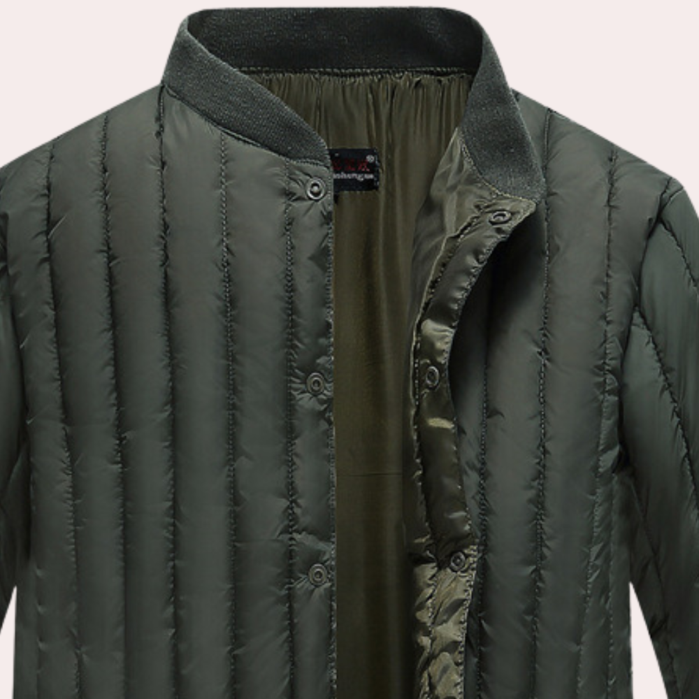 Randall - Quilted Stand Collar Jacket