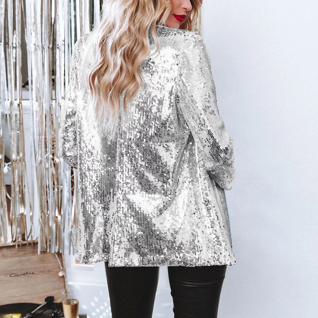 Beatrice - Sequin Blazer — Black