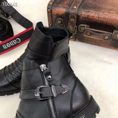 Emmeline - Slouchy Leather Ankle Boots