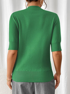 Elise - Knit Short Sleeve Top