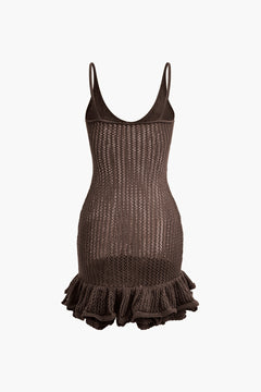 Sienna - Crochet Knit Mini Dress