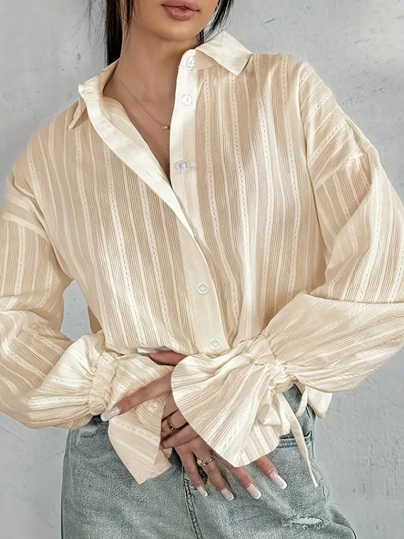 Delilah - Striped Oversized Shirt