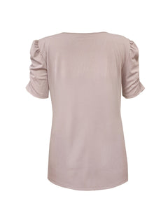Paulette - Ribbed Puff Sleeve Top