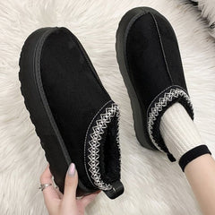 Audrey - Platform Sheepskin Slippers