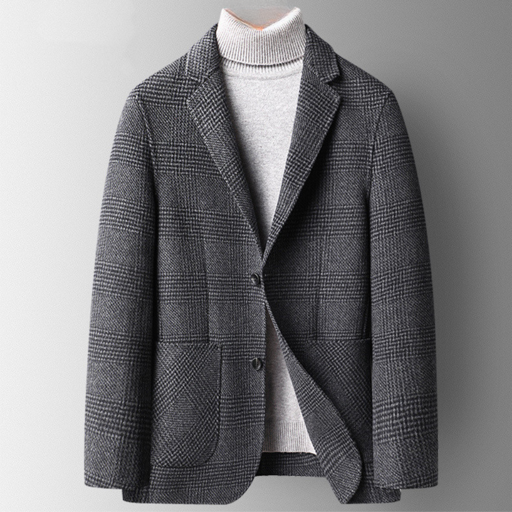 Justin - Houndstooth Wool Blazer