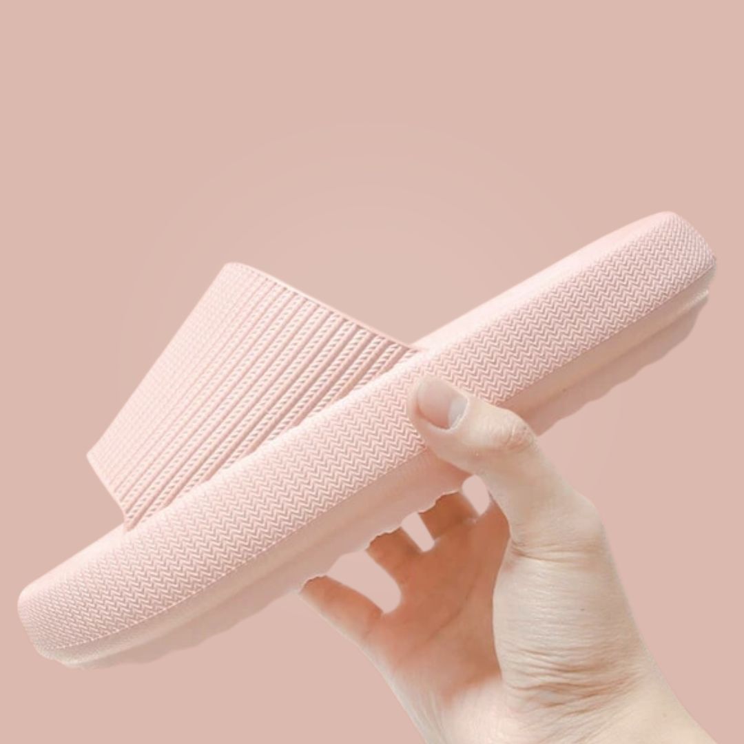Seraphina - Thick Sole Slide Sandals — Pink