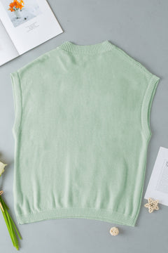 Christina - Knit Vest with 3D Flowers