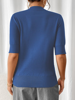 Elise - Knit Short Sleeve Top