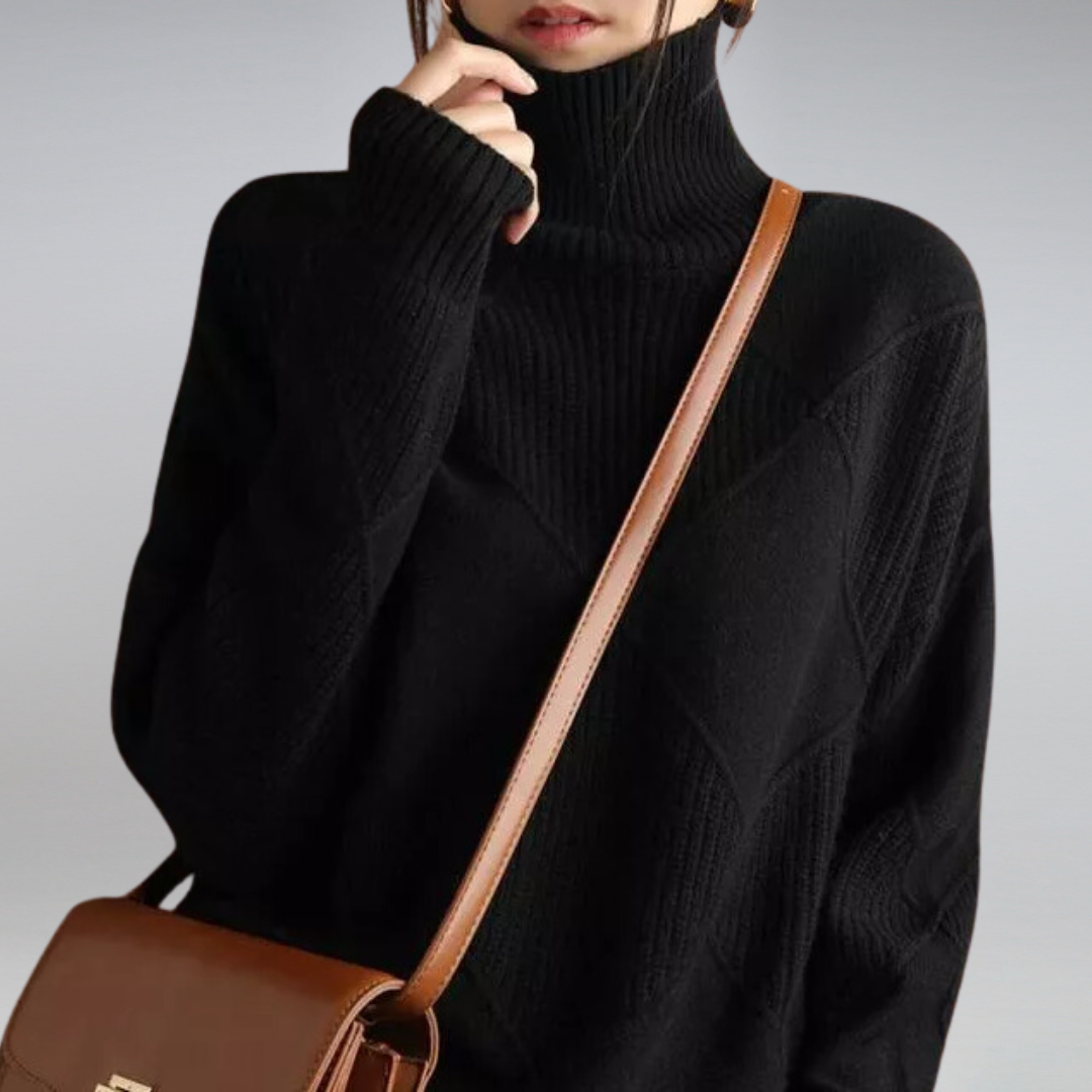 Veronica - Oversized Turtleneck Knit