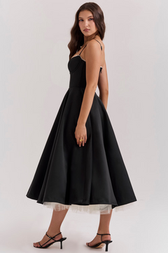 Felicity - Satin Corset Midi Dress