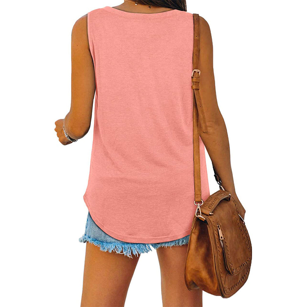 Susannah - V Neck Jersey Tank