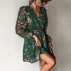 Charlotte - Floral Chiffon Mini Dress