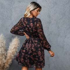 Charlotte - Floral Chiffon Mini Dress