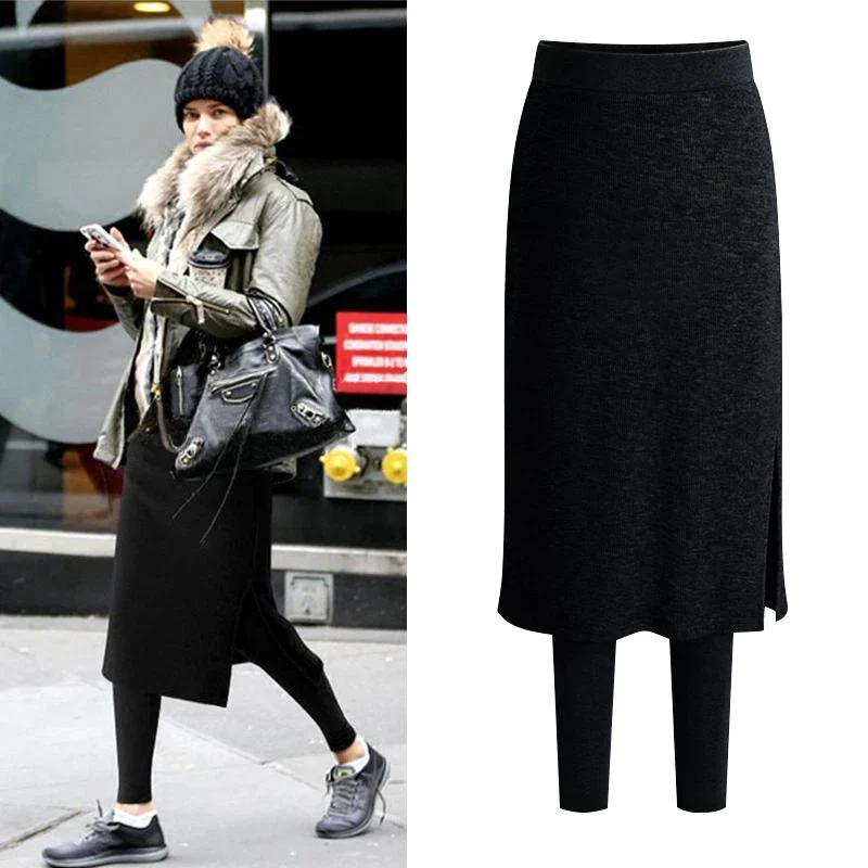 Evelyn - Skirt with Thermal Leggings