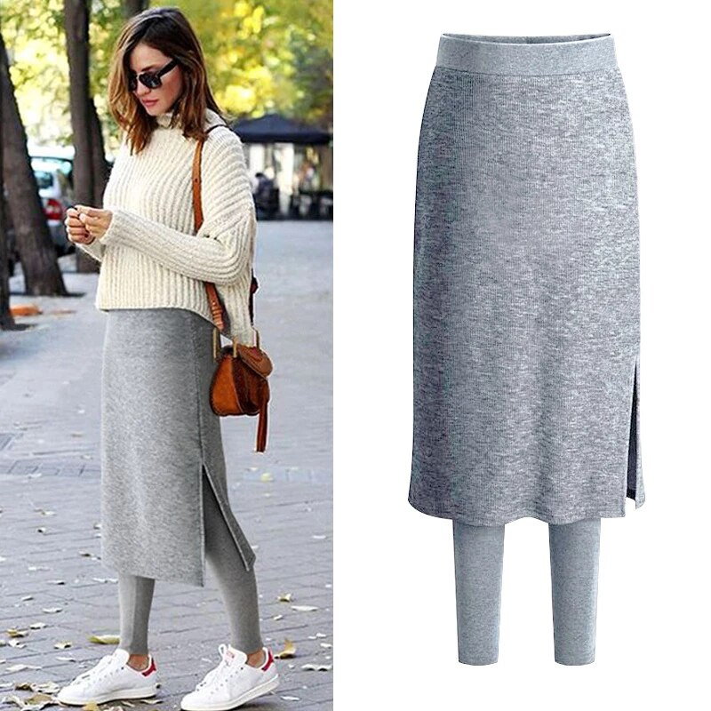 Evelyn - Skirt with Thermal Leggings
