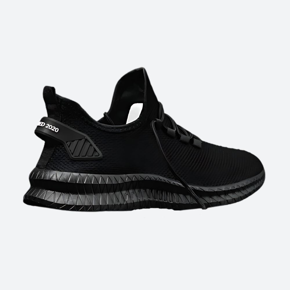 Randall - Knit Running Sneakers — Black