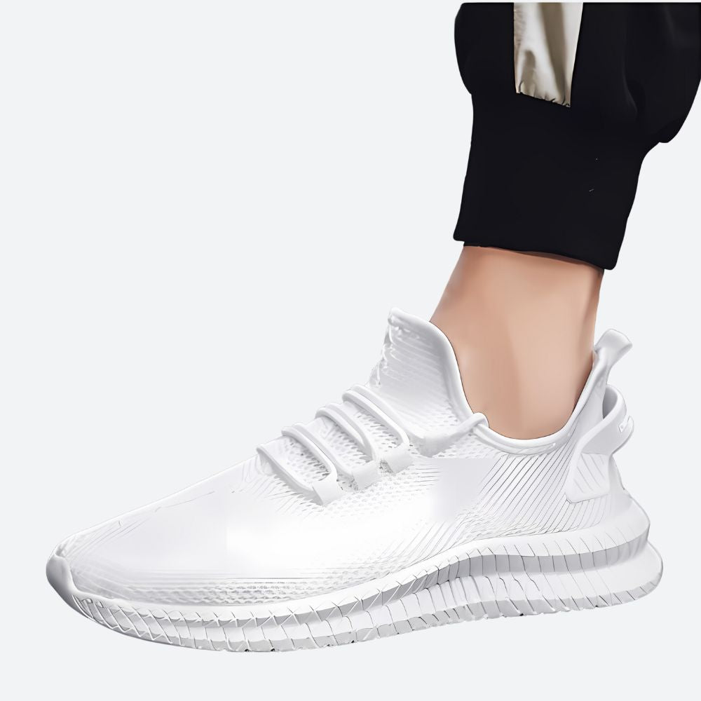 Randall - Knit Running Sneakers — White
