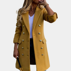Charmaine - Double Breasted Coat with Belt