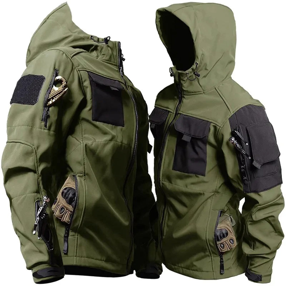 Stephen - Tactical Hooded Field Jacket — Army Green