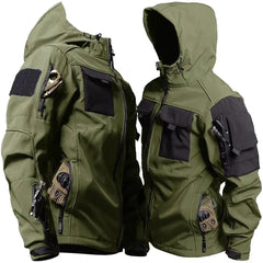 Stephen - Tactical Hooded Field Jacket — Army Green