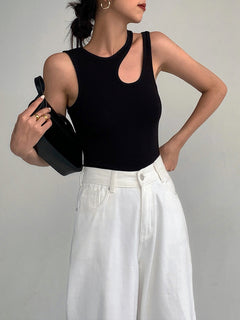Margaret - Cutout Ribbed Tank Top