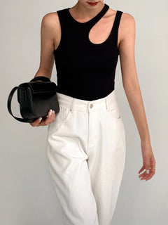 Margaret - Cutout Ribbed Tank Top
