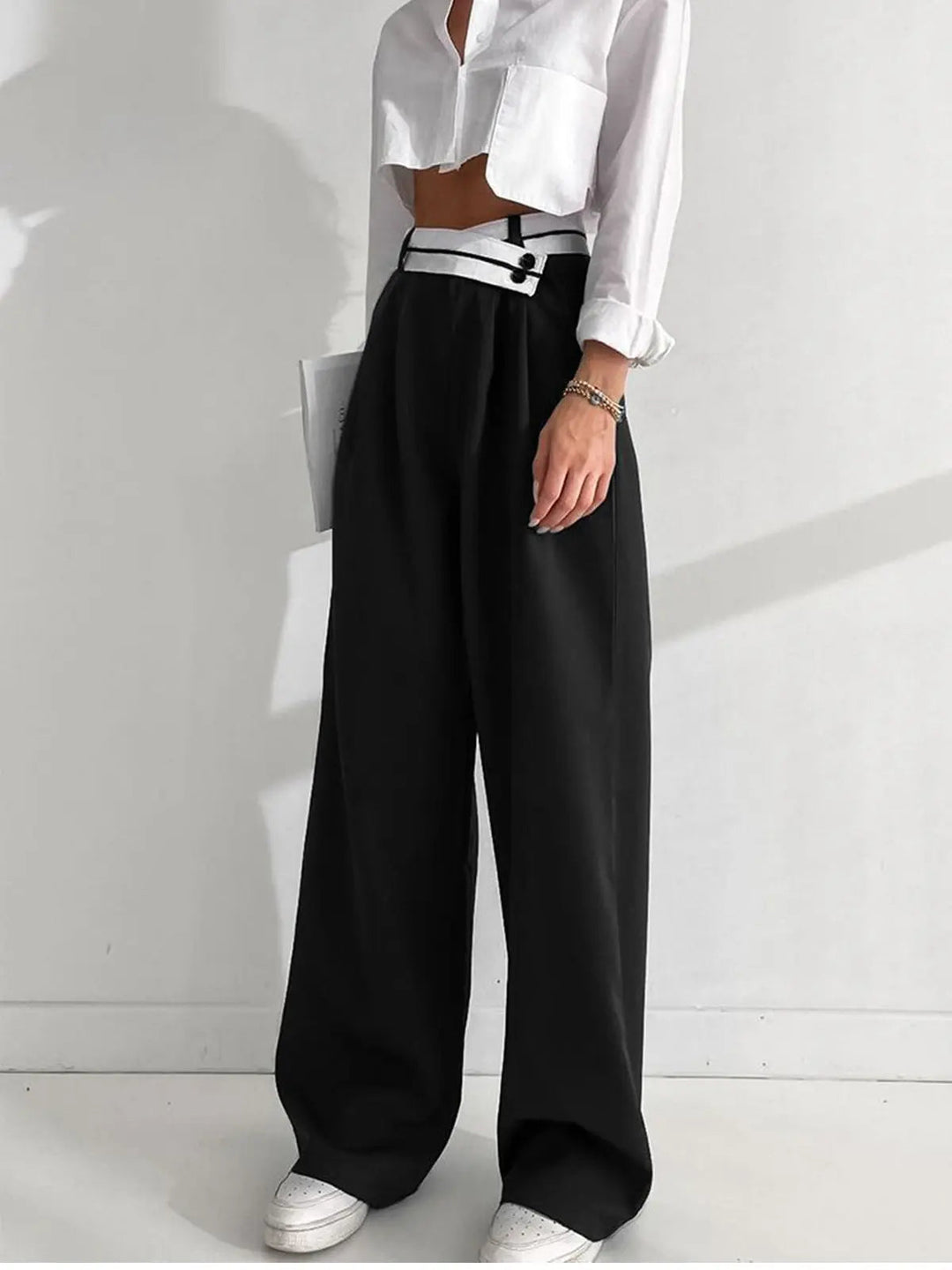 Marguerite - High Waist Wide Leg Trousers
