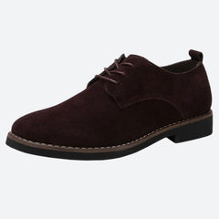 Clinton - Suede Derby Shoes — Brown