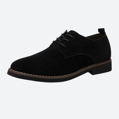 Clinton - Suede Derby Shoes — Black