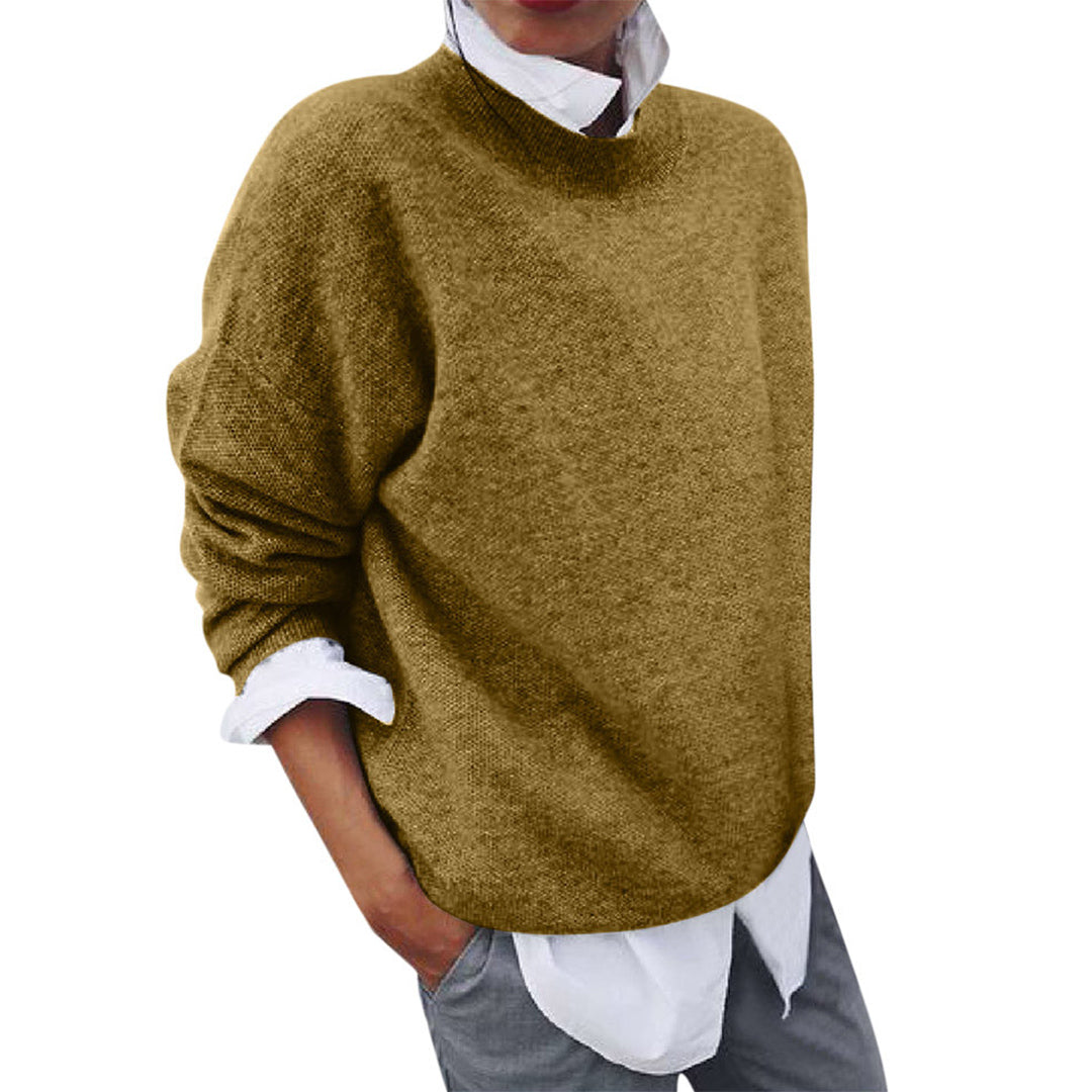 Nerida - Mock Neck Knit Jumper