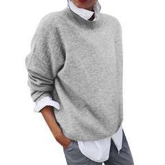 Nerida - Mock Neck Knit Jumper