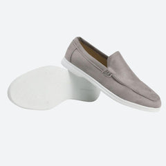 Desmond - Soft Suede Loafers — Grey