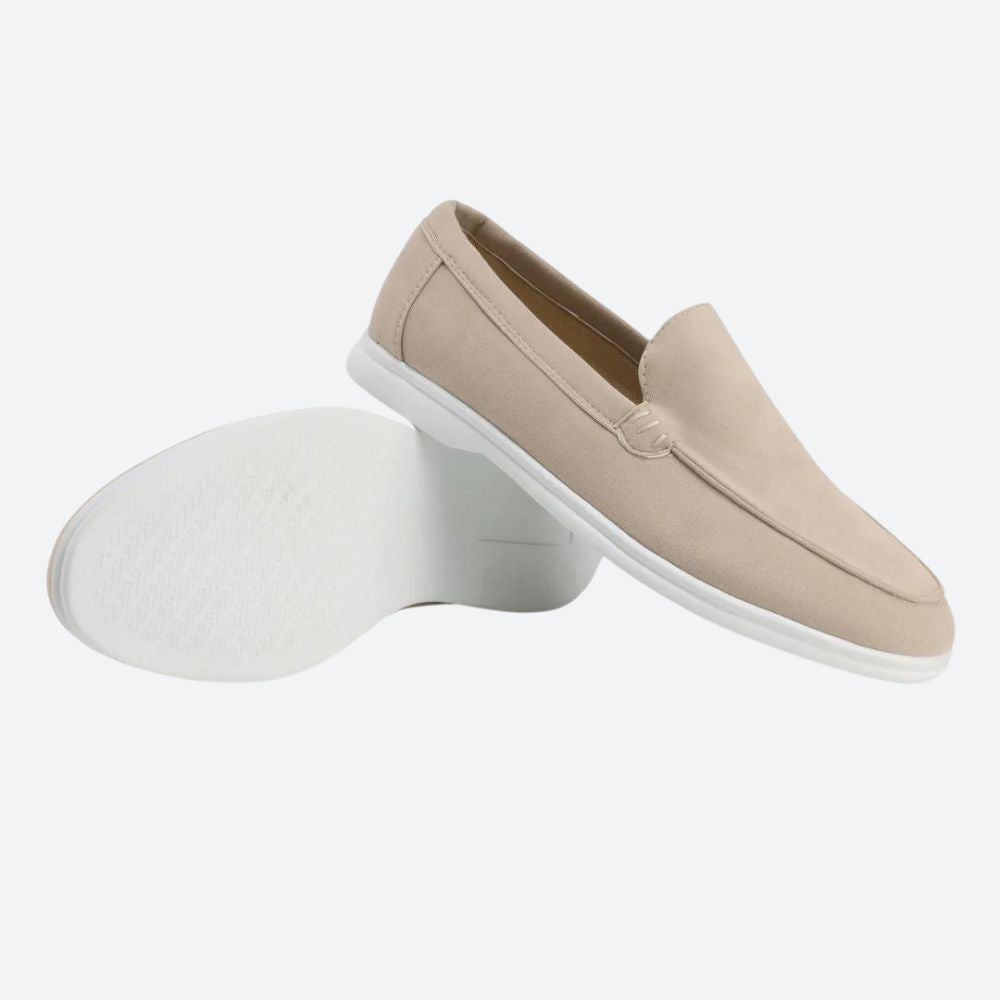 Desmond - Soft Suede Loafers — Beige