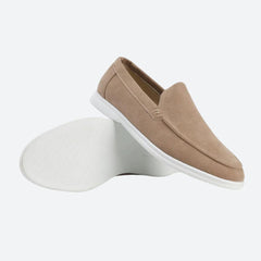 Desmond - Soft Suede Loafers — Caramel