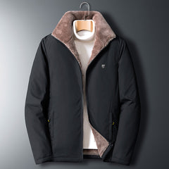 Randall - Fur Lined Outdoor Jacket — Black