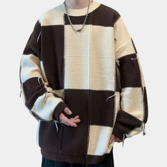 Griffin - Patchwork Check Jumper