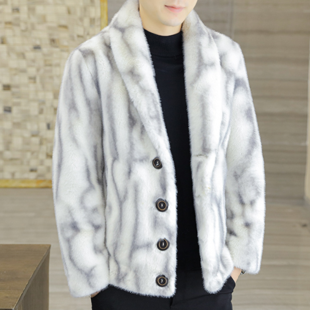 Harvey - Faux Fur Coat in White