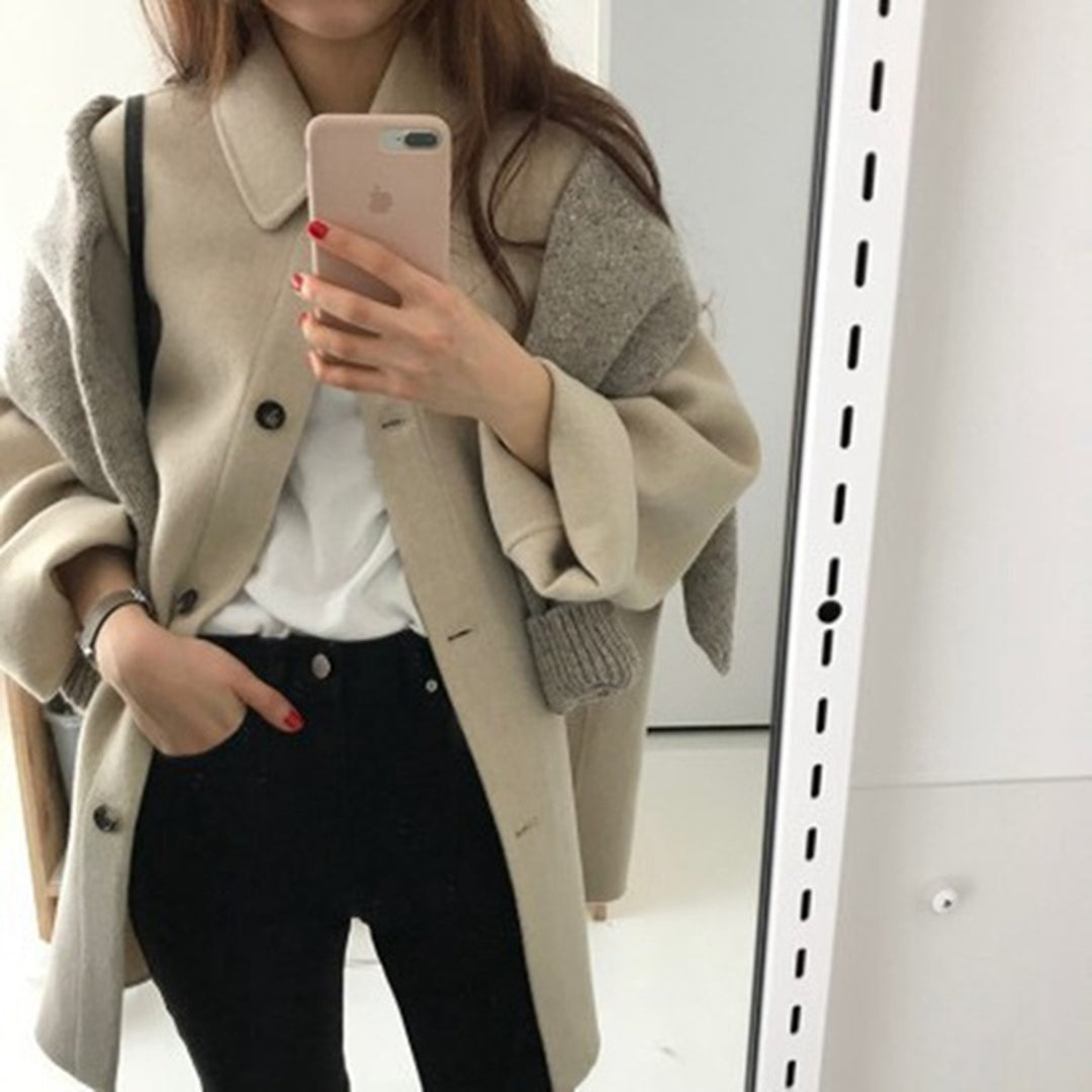 Winnie - Camel Wool Coat