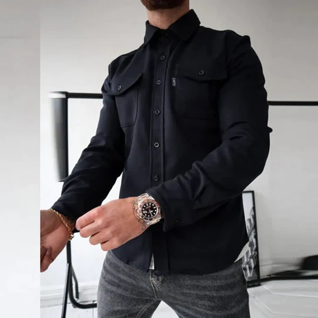 Clarence - Cotton Overshirt with Pockets