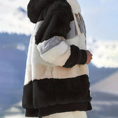 Arabella - Colour Block Sherpa Jacket