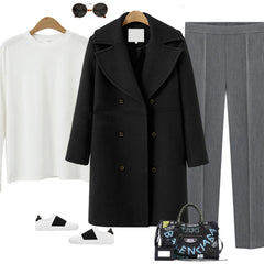 Francesca - Tailored Wool Coat with Lapels
